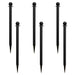 Black, 2 Inch, Pack of 6