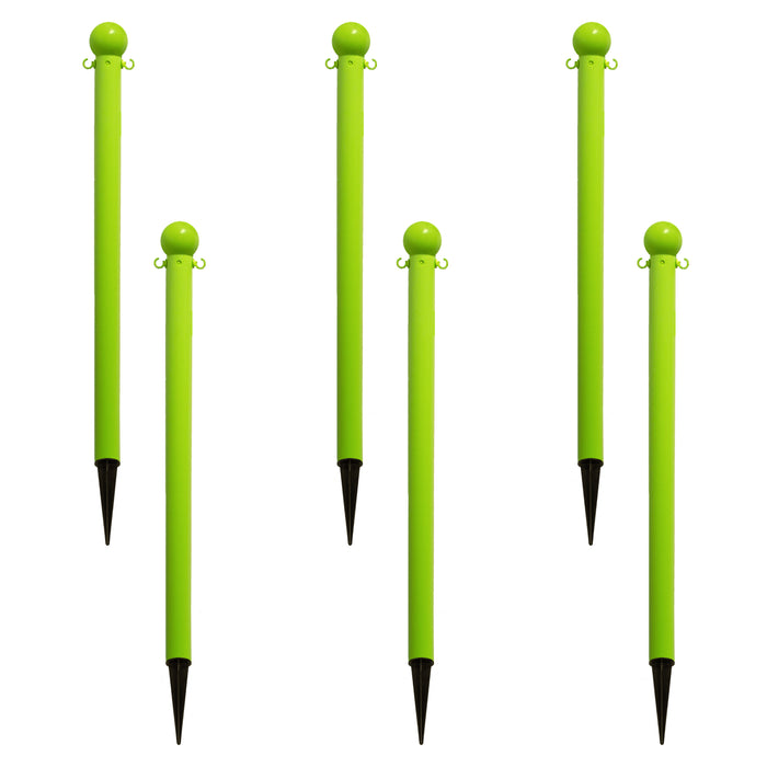 Safety Green, 2 Inch, Pack of 6