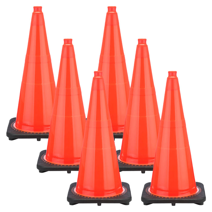 Traffic Orange, 28 Inches, Pack of 6