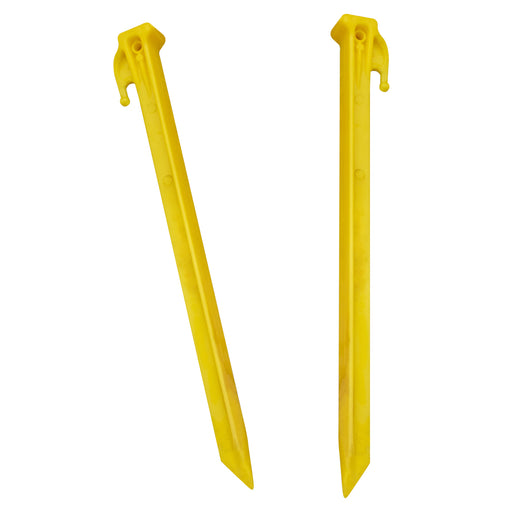 plastic tent stakes Utility Stakes Yellow / 12 Inch / Pack of 15